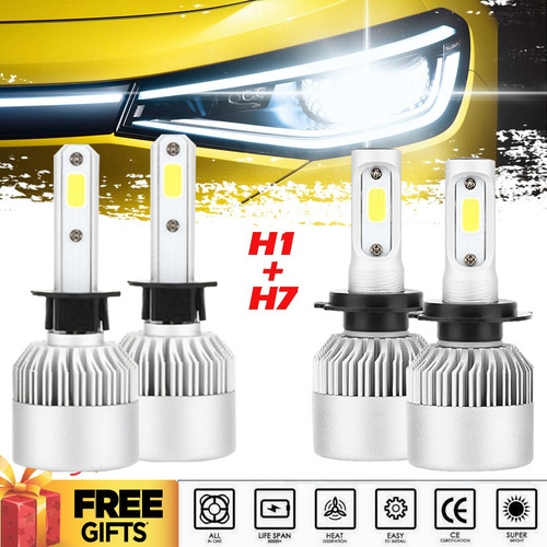 H1 H7 Kit De Focos Led Para Volkswagen Luz Alta Y Baja