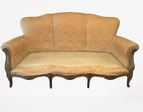 Antiguo Sillon De 3 Cuerpos Estilo Luis Xvi Frances  