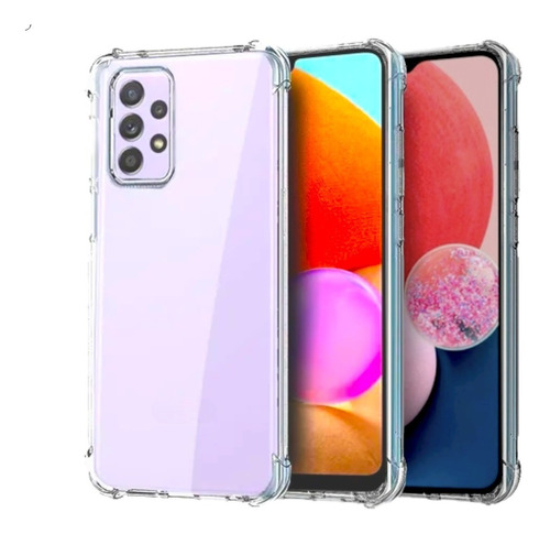 Funda Antigolpe Transparente Reforzada Para Samsung Pack X2