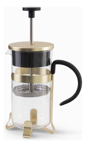 Cafetera Prensadora 2 Tazas Dorada Ambiente Gourmet