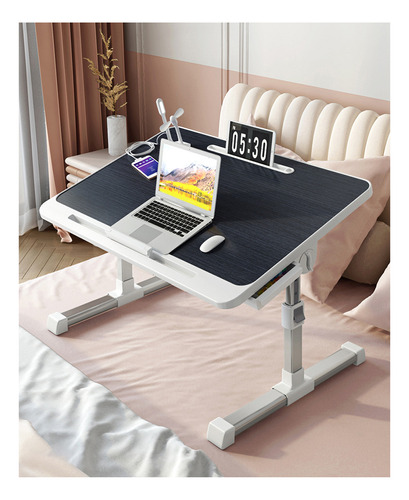 Mesa De Cama Portátil Con Patas Plegables Y Parte Superior G