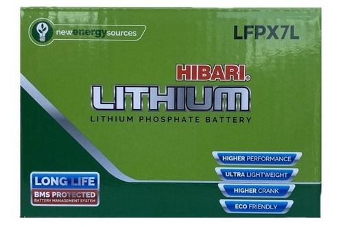 Bateria Hibari Litio Yb7-a Lfpx7 Akt 150 Evo R3