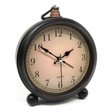 Reloj Despertador Analógico Retro Vintage Silencioso 4 Cm Lu