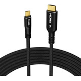 Cable Usb C A Hdmi 2.1 8k60hz 4k120hz 7.5mts Thunderbolt 3/4