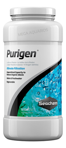 Mídia Filtrante Aquario Lago Sump Purigen Seachem 500ml