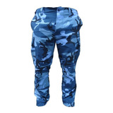 Pantalon Cargo Ripstop Camuflado Azul Servicio Penitenciario