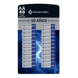 Baterias Pilas Doble Aa Alcalinas Mm Pack 48 Piezas