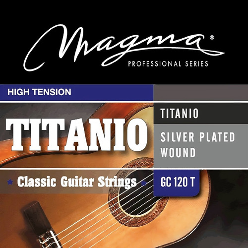 Encordado Para Guitarra Clasica Titanio Alta Magma Gc120t