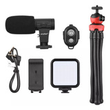 Kit  De Video Vlogging Con Soporte + Trípode Para Vlog