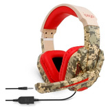 Audifonos Diadema Gamer Ps4 Y Xbox One Ipega R005 Camuflado 