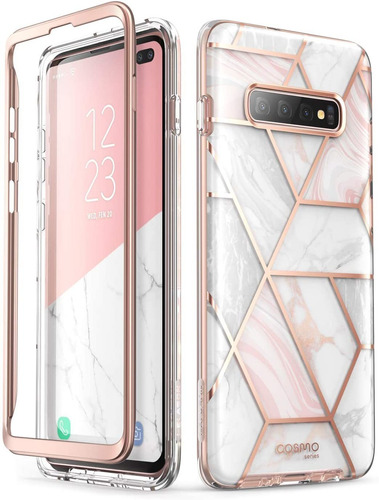 Funda Para Galaxy S10 Plus (diseno Marmol Blanco)