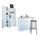 Combo Kitchen 36 Mueble Cocina + Barra Cocina + Optimizador