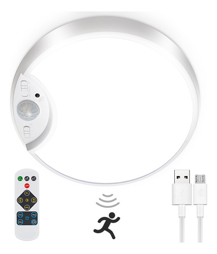 Luz Recargable Con Sensor De Movimiento Con Control Remoto I