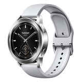 Relógio Xiaomi Watch S3, Capa Branca, Moldura Branca.