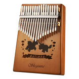Kalimba Piano Pulgar 17 Teclas Instrumento Musical Madera