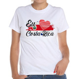 Camiseta Baby Look Eu Amo Costa Rica Bandeira País