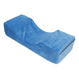 Almohada De Pestañas Yunnyp, Azul, Flocada, En Forma De U