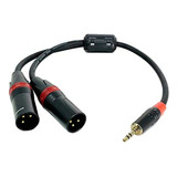 Cable Divisor Estéreo 3.5mm Trs A Dual Xlr Macho, R7cxx (9 )