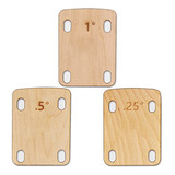 Cuñas Para Cuello De Guitarra, De Madera De Arce Maciza, 3 U