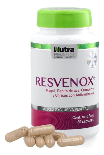 Resvenox 60 Capsulas Antioxidante. Agronewen