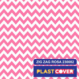 Papel Contact Adesivo De Parede 10m X 45cm Diversas Estampas Cor Zig Zag Rosa 230082