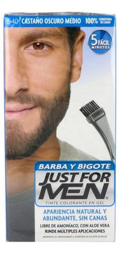 Just For Men Tinte Colorante En Gel Barba Y Bigote Castaño O