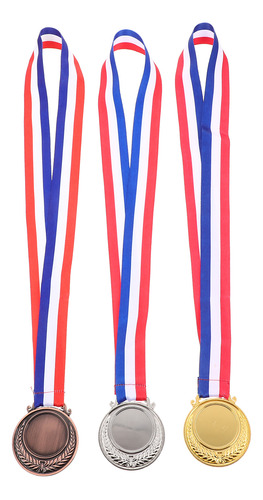 Winner Medals, Medalla En Blanco, Medalla De Oro, 3 Unidades