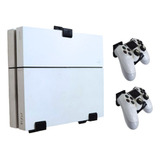 Base Pared Ps4 Fat 2 Soportes Control Playstation Reforzado