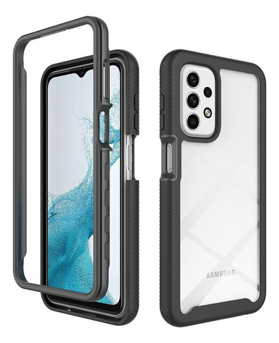 Capa Transparente Híbrida De Camada Dupla Para Samsung A73