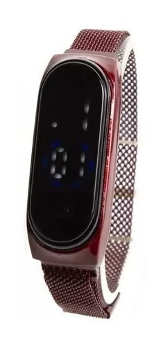 Reloj Pulsera Led Malla Imantada Ajustable