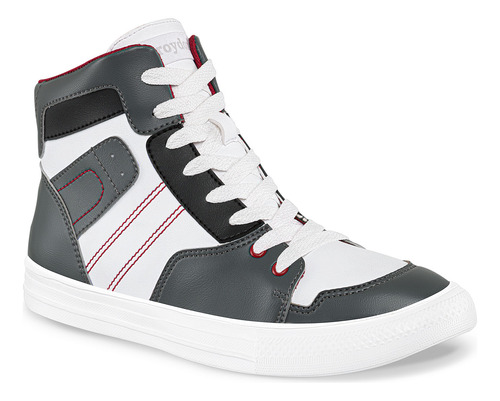 Tenis Lier Blanco-gris Para Hombre Croydon