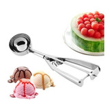 Cuchara Bochera P Bocha Helado Cupcake C/ Resorte Acero Inox