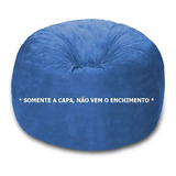 Puff Gigante Sem  Enchimento 100x40 Pufe Suede Varias Cores