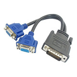 Uxcell® 5.3  Dms-59 Perno Largo A 2 Vga Dual 15pin Hembra Ad