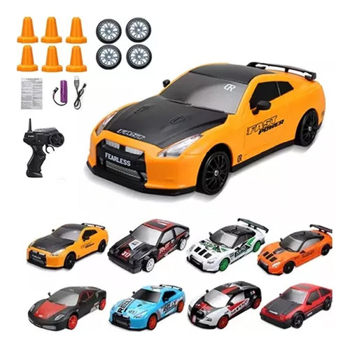 Auto Drift Rc Car 4wd 2.4 G, De Alta Velocidad, Juguete 