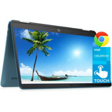 Laptop Hp X360 14'' Táctil Chrome Os N4000 4gb 64gb -azul