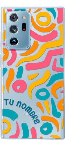 Funda Para Galaxy Manchas Pintura Para Mujer Con Tu Nombre