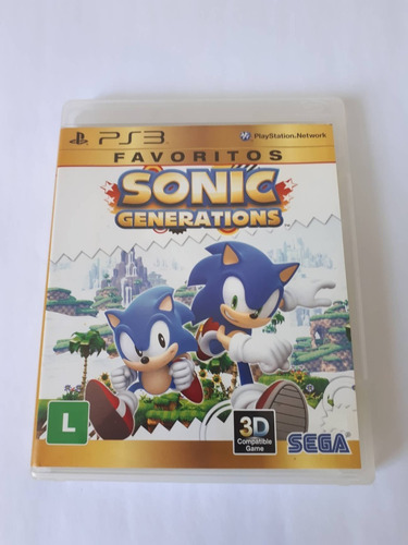 Sonic Generations Ps3 Midia Fisica