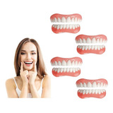 4×set De Prótesis Profesionales Silicona Brillante Dentes D