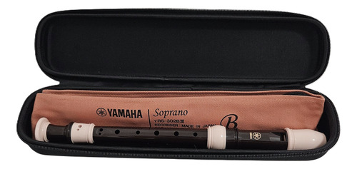 Flauta Yamaha Soprano Barroca Yrs302biii + Bag Rígido 