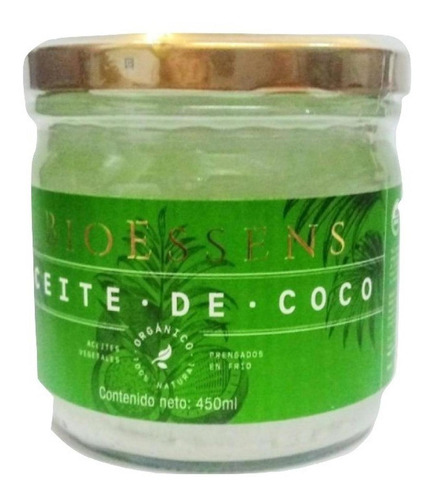 Aceite De Coco Orgánico X 450 Ml - Bioessens