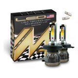 Kit Led Cree  C6s H4 Alta Y Baja Juntas- 16000lm + 2 T10