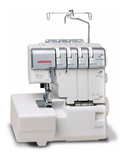 Overlock Janome 1210 Dx + 6 Conos De Hilo 455m Maxmark