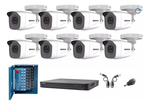 Kit 8camaras 1080p Exterior/ Dvr 8ch/fuenteprofesional-1tb