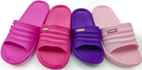 24 Pares De Chanclas Sport Tigre Mayoreo Varios Colores P015