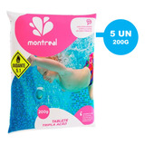 Kit 5 Pastilhas Tablete Cloro 200g Tripla Ação P/ Piscinas