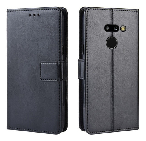 Funda De Anticaída For LG G8 Thinq De Cuero Flip Cartera