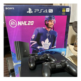 Playstation 4 Pro 1tb + 2 Controles Originais + 1 Mídia Física Nhl 20