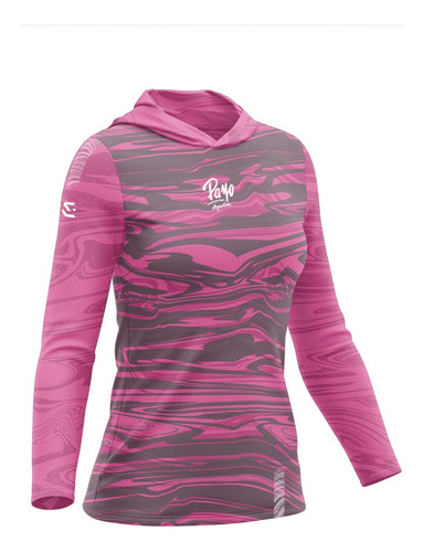 Remera Payo Mujer Secado Rápido Capucha Lady Pink Prot. Uv