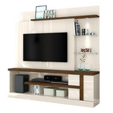 Rack Com Painel Para Tv Com Nichos Cooke Off White Savana